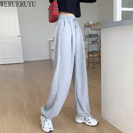 Dżinsy Werueruyu Casual Pants Women Wiosna i lato Nowa moda luźna harem belka sporty dzikie było cienkie dziewięć punktów