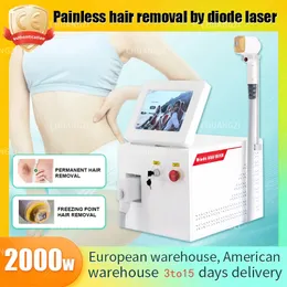 Beauty Items New 2000w3 Wavelength Ice Platinum Hair Removal 755nm 808nm 1064nm Laser Diode Hair Remova CE Certification