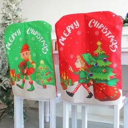 Chair Covers Non-woven Cover Christmas Decoration For Home Table Dinner Back Decor Year Party Supplies Xmas Navidad 2023 #t2p