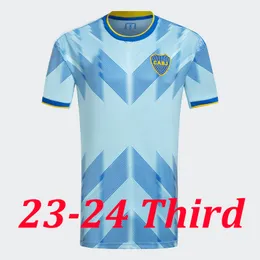 2023 2024 BOCA Juniors Trzecia koszulki piłkarskie Tevez 22 23 24 Oscar Villa Salvio Maradona Varela Benedetto Medina Football Shirt Men Kit Marcos Rojo Mundus