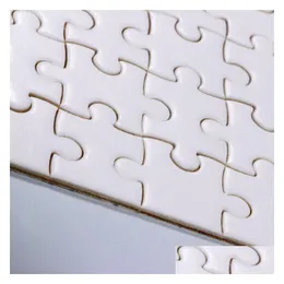 Narzędzia rzemieślnicze A5 Rozmiar DIY Sublimacja Puzzle Puste łamigłówka Jigsaw Ogrzewanie Przelew Transfer Lokalny powrót Prezent Dostawa Dostawa domowa ogród Dhicg