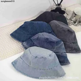 Gammal denim fiskare hatt för kvinnor sommar tunn solskydd bassäng hatt mångsidig vanlig ansiktsmask hink hatt för män