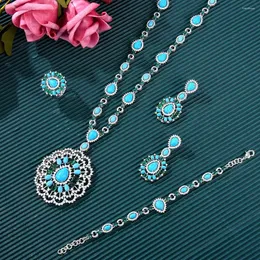 Necklace Earrings Set Soramoore Original Luxury For Women Bridal Wedding Russia Dubai Party Gift