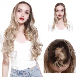 Cabelos cacheados longos e curiosos de 26 polegadas com ondas grandes de um pedaço de um pedaço de cabelo macio de cabelo em forma de V Muitos estilos disponíveis para personalização