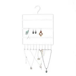 Lådor vägg hängande metallörhängen halsband förvaringshylla hänge ring armband kedja arrangör rack smycken display hållare stativ