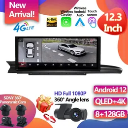 Audi A6 A6L A7 2012 - 2019 için 12.3inch LHD Araç Radyo DVD Multimedya Oyuncu Android 12 Otomatik Ses GPS Navigasyon Stereo Alıcı -4