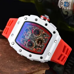패션 럭셔리 브랜드 남성용 시계 레저 여자 시계 스틸 캘린더 실리콘 6 핀 쿼츠 손목 시계 공장 판매 IV