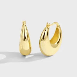 New Trendy C Shape Arcs Chunky Hoop Earring Jewelry for Women Gift