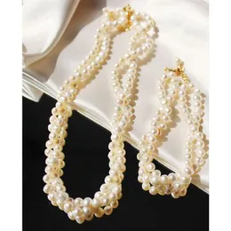 Halsband halsband för kvinnor halskedja kvinnliga smycken gratis frakt grossist choker dubbel estetisk pärla klassisk vintage mode