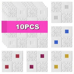 Wall Stickers 10PCS With Sequins DIY Pegatinas De Pared For Ceiling Sofa Background Living Room On Glass And Painted Surface