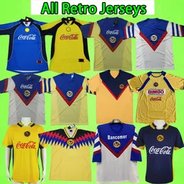 Retro America CA Soccer Jerseys 1987 1988 1998 1999 2000 2001 2002 2004 2005 2006 Vintage Camiseta de Futbol 87 88 98 99 01 02 04 05 06 Liga MX Футбольные рубашки Мужские