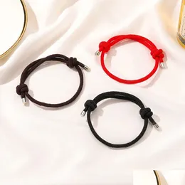 Chain Red String Bracelet Protection Luck Amet For Success Prosperity Handmade Rope Bracelets Lucky Round Charm Bangles Gifts Drop D Dhcou