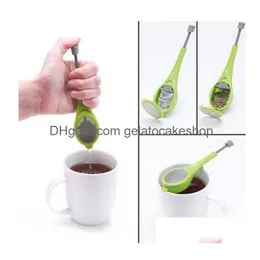 Infusori per tè Infusore Gadget Misura caffè Mescolare e premere Filtro in plastica Sapore alimentare sano Goccia totale Consegna Giardino domestico Dholf