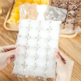 Мороженое инструменты 100 пакетов одноразовые кубические пакеты пищевые сортировки для самостоятельного уплотнения лоток изготавливает 2400 кубиков 230520