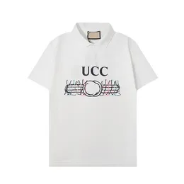 6 nowych moda londyn anglia koszulki polo męskie projektanci koszulki polo główna ulica haft drukowanie T shirt mężczyźni letnia bawełna Casual t-shirty #1014