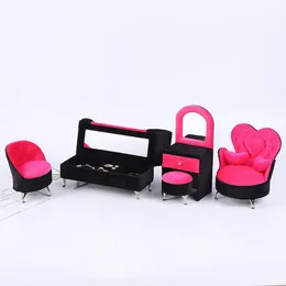 Anzeige neuer Rose Red Sofa Ringe Display Stand Box Velvet Möbel Juweliergeschäft Showcase Holder Organizer
