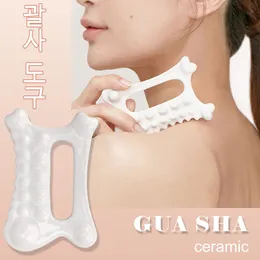 Массажер для лица Gua Sha Инструменты лицом керамики Ceramic Gua Sha Scraper Board для подъемного подъема Spa Spa Spa Massage Tool 230519