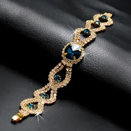 Braccialetti in oro 18k di braccialetti di braccialetti in oro 18k Solid Silver 925 Gioielli Sapphire Gemstone Pulseira Feminina Blue Topaz Garnelet Girls