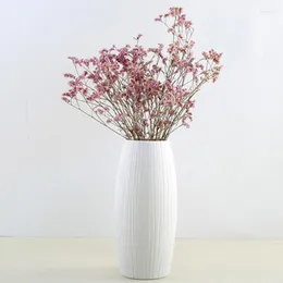 Vasi Vaso in ceramica minimalista moderno Stile nordico Smusso creativo Contenitore floreale secco Vaso da fiori Decorazione domestica Ornamenti per fiori