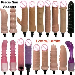 Toys para adultos Adaptador de pistola de massagem FASCIA Acessórios de máquinas de sexo vagina estimular os vibradores de vibrador feminino masturbador Toys sexuais adultos 230519