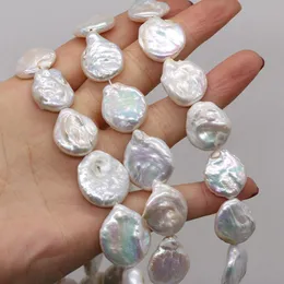 Polnische natürliche Süßwasserperle Barock Knopf lose Perlen 1617 mm für Schmuckherstellung DIY Halskette Armband Ohrringe Zubehör