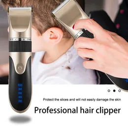 Hårtrimmer Professional Clipper Electric Shaver för män Uppladdningsbar skärmaskin Skägg Blad Razor Cutter Justerbar 230520