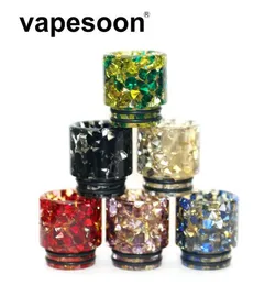 Whole VapeSoon 810 Diamond Drip Tip Resin Hybrid Material Drip Tip Anzug für TFV8 TFV12 Prince IJUST 3 etc2991576