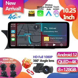 For Mercedes Benz C Grade W204 2011 - 2014 4G Lte 10.25" Android 12 Car Radio Carplay Auto Stereo GPS Navigation Video NTG 4.5