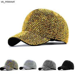 Ball Caps Snapbacks Rhinestone Baseball Cap Ladies Hip Hop Hat scintillante pieno di diamanti Fangole Fashi