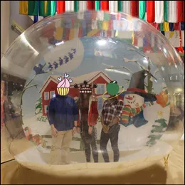 Inflatable Snow Globe For Christmas Decorations Bubble Po Booth Dome Tent decorations inflatable human size christmas snow glob2410