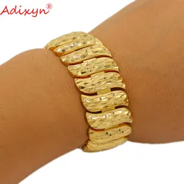Bransoletki Adixyn 2022 Trendy para bransoletki męskie bijoux złoty łańcuch kolorów link bransoletka dla kobiet mężczyzn biżuteria dubai arabska n101410