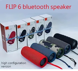 FLIP 6 High-Konfigurationsversion drahtloser Bluetooth-Lautsprecher IPX7 wasserdichte tragbare Lautsprecher Outdoor-Stereo-Bass-Musiktitel unabhängige TF-Karte