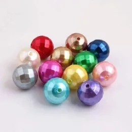 Crystal Kwoi Vita aaa Quality 20mm 100pcs/bagチャンキーアクリル模倣地球真珠ビーズネックレスジュエリー