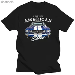 T-shirt da uomo Abbigliamento da uomo T-shirt vendita calda Spedizione gratuita Mustang American Summer Muscle Car Taglia S-5X Leisure Spring Tshirt Man Lo