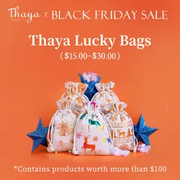 Устанавливает фанаты Thaya Lucky Bags Рождественский подарок для женщин, прекрасные украшения