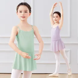 Dancewear Ballett-Trikots für Mädchen, verstellbarer Schultergurt, Gymnastik-Trikotkleid, Ballett-Bodysuit, Kinder, Teenager, Tanzkleid 230520