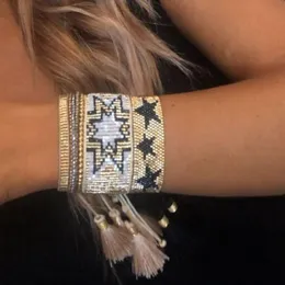 Braccialetto ZHONGVI Miyuki Bracciale per donna 2021 Messicano Star della moda Pulseras Femme Gioielli Gioielli fatti a mano Bracciali avvolgenti regolabili
