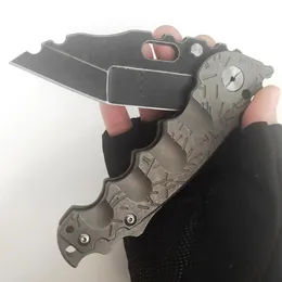 Heeter Knifeworks Человек из войны тяжелый складной нож многогранный S35VN Blade Titanium Harder Custom Outdoor Nives Hunting Tac206W