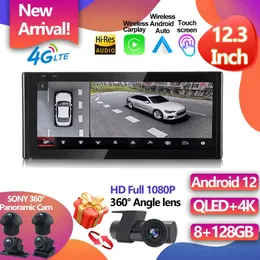 Для Audi A3 8V 2012 - 2020 12,3 "Android12 Multimedia Car Stereo Radio Auto GPS -монитор Carplay Player Bt Wifi+4G IPS