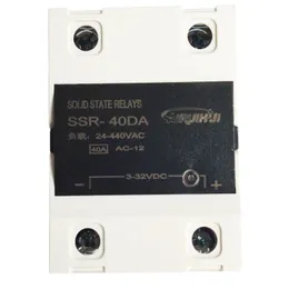 SSR Einphasiges Halbleiterrelais airuihui SSR-40DA AC-Steuerung DC 10A 25A 40A 50A 60A 80A 100A