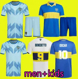 2023 BOCA Juniors Oscar Soccer Jerseys 22 23 24 Home Villa Salvio Medina Away Varela Trzeci mężczyźni Benedetto Salvio Pavon Camisa Football Shirt