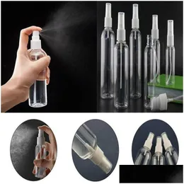 Packing Bottles Transparent Empty Spray 50Ml Plastic Mini Refillable Container Cosmetic Disinfectant Alcohol Containers Drop Deliver Dhbzy