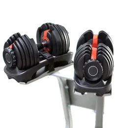 Gym Equipment For Home Fitness 1pc 40kg Adjustable Dumbbell Drop Dumbell Set 90LBS Dumbbells With Stand6804612