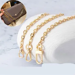 Tasonderdelen accessoires ontwerper aluminium kettingband goud metaal 0 6 cm handtas tas vervangen hardware 6mm273n