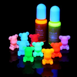 Outros 10 pcs Brilhando no escuro Alta Concentração Epóxi UV Resina Coloração Corante Pigmento Artesanal DIY Jóias Fazendo Acesso