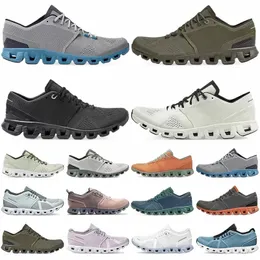 Cloud X1 Chaussures de course pour hommes Femmes Noir Asphalt Grey Alon Blanc Niagara Blue Alliage Rust Rock Grey Baskets respirantes pour hommes Lifestyle Sports Sneaker 54dF #