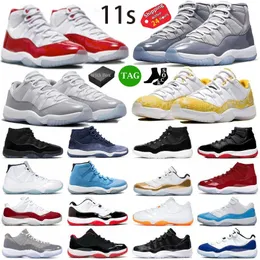 with Box Men Women 11 Basketball Shoes Jumpman 11s Cherry DMP Cement Grey Cool Grey 25th Anniversary Bred Concord Mens Trainers Sport Sneakers I4ze#