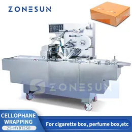 ZONESUN Automatic Horizontal Flow Packaging Machine BOPP Wrapping and Sealing for Boxed Products Cartons ZS-BT250