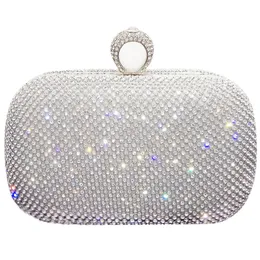 Kvällspåsar Shinny Glitter Evening Bags Hardsurface Box Bags Elegant Female Wedding Shoulder Pouch Banquet Party Luxury Purse 230519