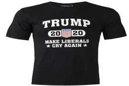 Trump 2020 Print T Shirt S3XL ONeck Short Sleeve Men Shirts Summer Cotton TShirt Fashion Black Trump Casual Shirt Gifts VT06422127537